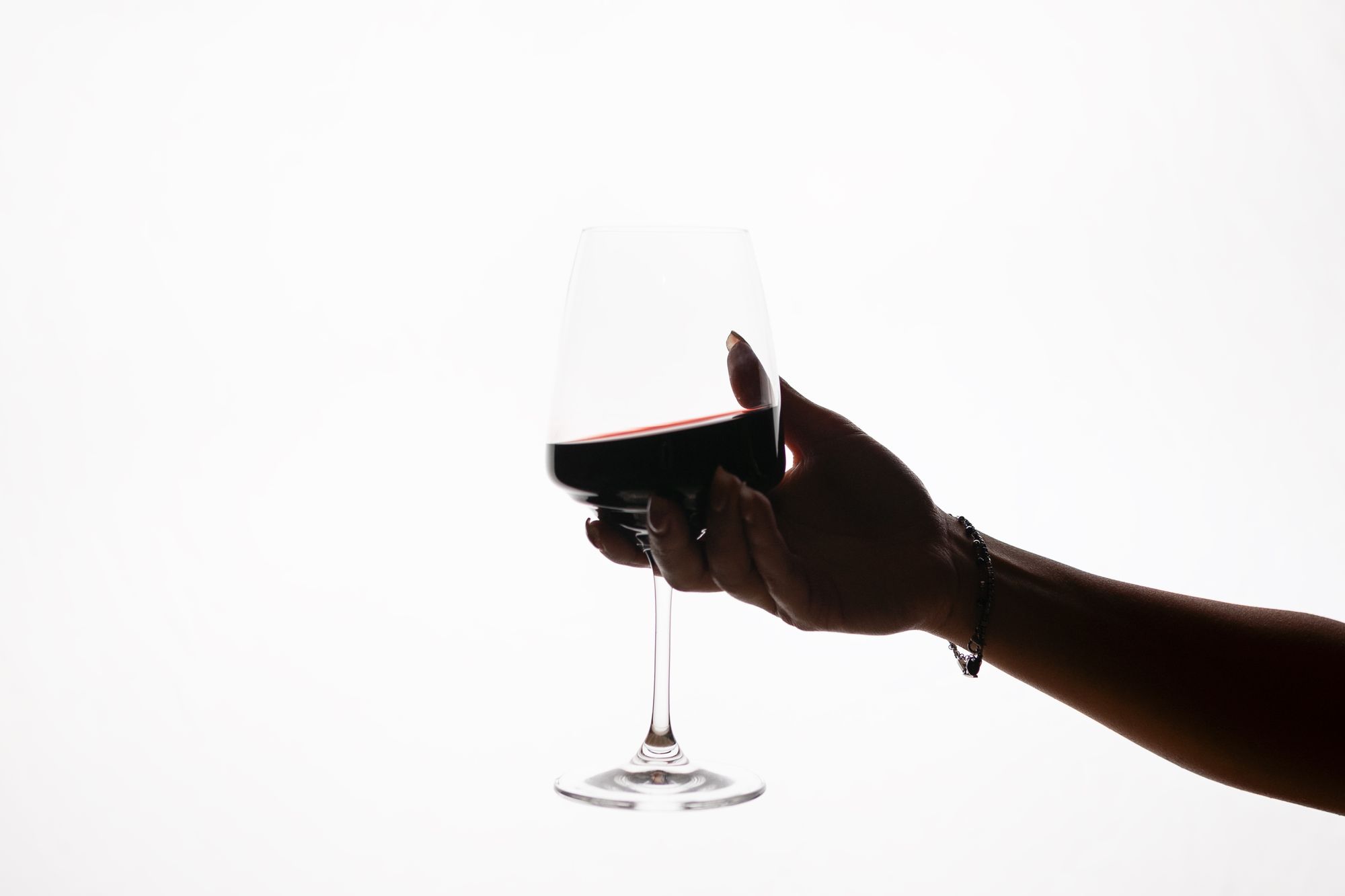 Calice di vino rosso